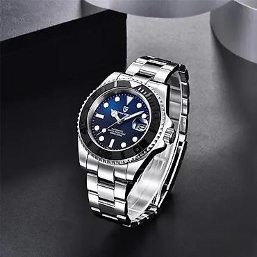 Ručni satovi: PAGANI DESIGN PD-1651 - Crno/Plava -Rolex YACHT MASTER Potpuno nov — 4