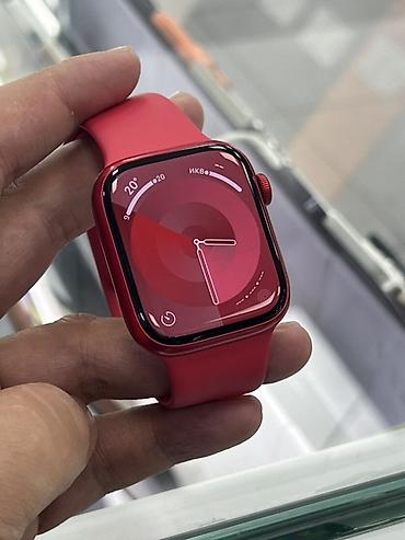 google p: Apple Watch 8 red color 45 мм состояние идеальной цена 12000с В — 1