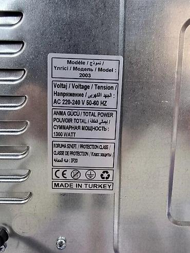 Duxovkalar: Mini soba Elektrik soba Silver Turkiye istehsali 70 litre model Saat — 13