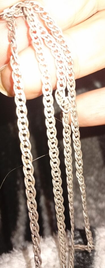 бижутерия из муранского стекла: Gümüş boyunbağı - Material: gümüş - Zəncir növü: sıx hörgülü