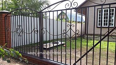 кованые розы: Кованые металлические заборы и ворота - Материал: сталь, профильные — 1