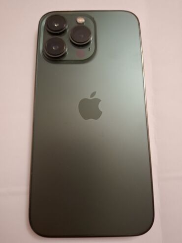 Apple iPhone: IPhone 13 Pro, Б/у, 128 ГБ, Зеленый, Защитное стекло, Чехол, Коробка, 94 %