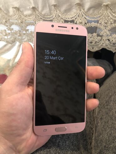 samsung s4 mini platasi: Samsung Galaxy J7 2017, 16 GB, rəng - Çəhrayı, Barmaq izi