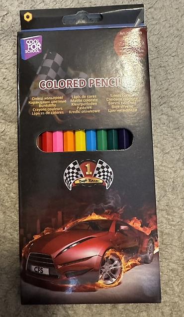turk pastel destleri: Rəngli karandaş dəsti — 1