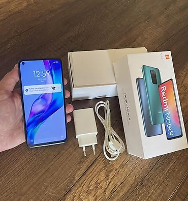 note 50 pro: Redmi Note 9, 64 GB, rəng - Göy, Barmaq izi, İki sim kartlı, Face ID — 2