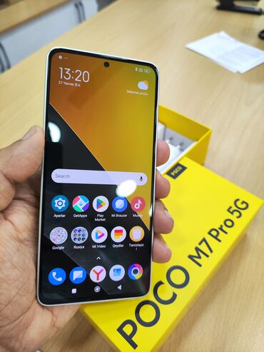 mi 9 t: Poco M7 Pro 5G, 256 GB, rəng - Gümüşü, Zəmanət, Kredit, Sensor