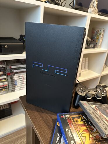 PS2 & PS1 (Sony PlayStation 2 & 1): Playstation 2 Fat 7 ədəd qablı original disk 4 ədəd qabsız original