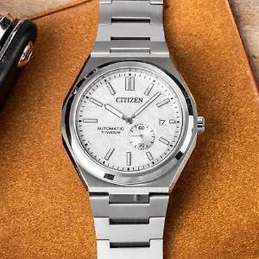 Ručni satovi: Citizen NJ0180-80A Super Titanium Automatik - 40 mm - Bela Potpuno — 9