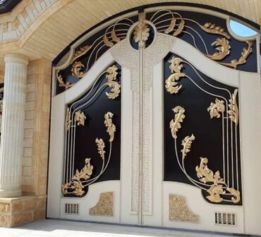 Həyət darvazaları: Metal EN MMC olaraq istədiyiniz forma və ölçüde demir işlerinin — 13