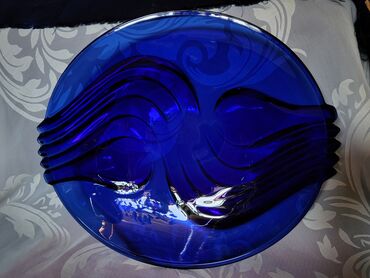 Ostalo posuđe: Kobaltno nov plav tanjir za na sto,90te.Luminarc Francuska. Nov — 15