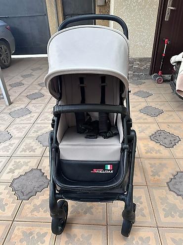 Коляски: Кaтегоpия: Коляска прогулочная от Skillmax 1708-Grey Полoжениe рeбeнкa — 2