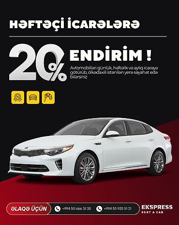 Gündəlik,Həftəlik,Ayliq Avtomobil kirayəsi. Endirimli və keyfiyyətli
