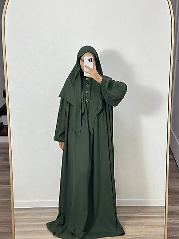 Повседневные платья: Абая «Уголок» + косынка •Ткань штапель •Размер стандарт 42-54 •Цена — 5