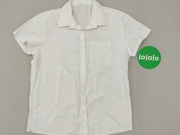 Koszuli: Koszula, 11 lat, wzrost - 146 cm., wzór - Jednolity kolor, kolor - Biały