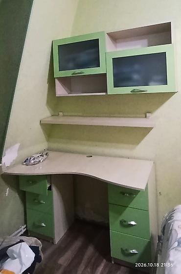 qar qiz geyimi: Uşaq/yeniyetmə otağı üçün modul mebel dəsti - Rəng: açıq ağac tonu + — 8