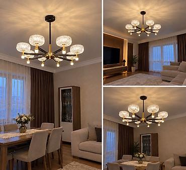 dekor sar: Çılçıraq, 8 lampa, Metal — 2