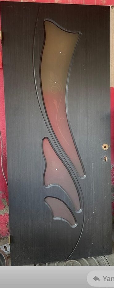 Бункерные двери: Dekorativ giriş/qapı yarpağı - Material: MDF əsaslı, tünd rəngli