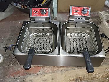 фритюрницу: Профессиональная электрическая фритюрница ISIKGAZ SILVERINOX, двойная — 3