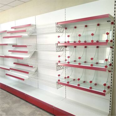 Стеллажи: Металлический стеллаж сборный, торговые стеллажи, железная мебель — 6