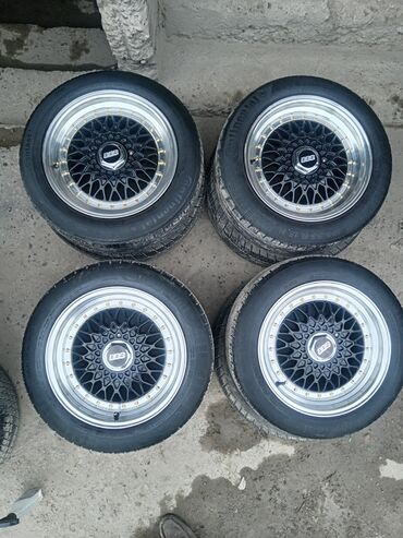диски и шины на спринтер: Дөңгөлөктөр монтажда 185 / 55 / R 15, Жай, Колдонулган, Комплект, Жеңил унаалар, Куйма, тешиктери - 8