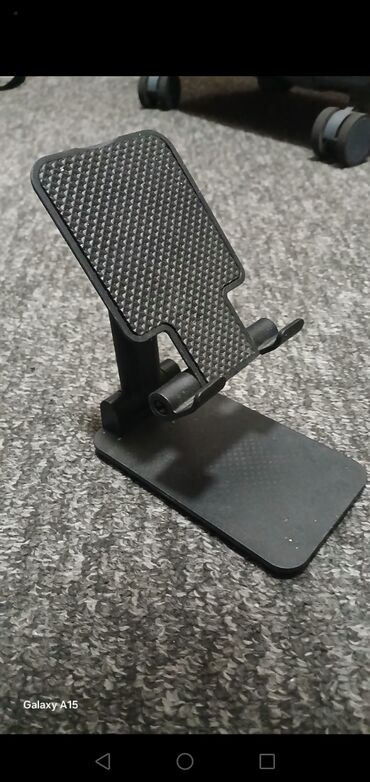Запчасти для телефонов: Tənzimlənən masaüstü telefon/tablet dayağı - Rəng: qara - Material