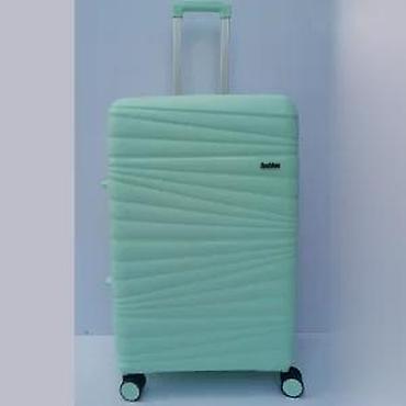 Putni koferi i torbe: Tvrdi kofer na točkiće – mint zelena boja - Materijal: izdržljiva — 12