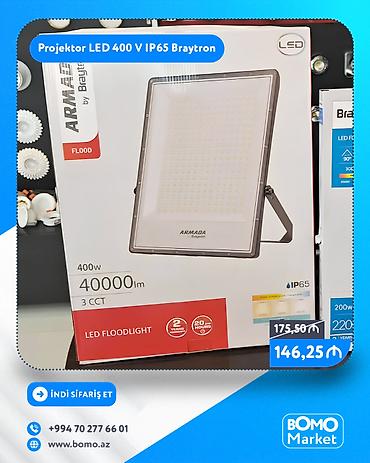 Все для дома и сада: 🔥 Projektor LED 400 Vatt IP65 Braytron ✅ Marka: Braytron ✅ İşləmə — 1