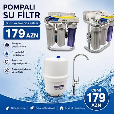 ✅Qosha Matorlu və Pompalı 💧 Güvenlux A-Class 6 Mərhələli Su Filtri