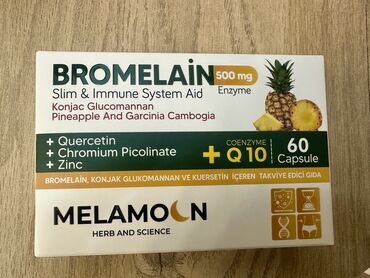 qarin piylerini eritmek ucun detoks: MEALAMON Bromelain 500 mg – Slim & İmmune System Aid.Ödem