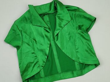 zielone bluzki z bufiastymi rękawami: Blouse, S (EU 36), condition - Very good