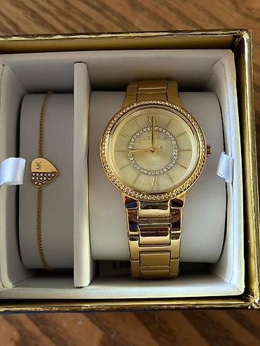 saat michael kors: Yenidir!!! Michael Kors qadın saatı və bilərzik dəsti - Brend — 1