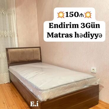 Çarpayılar: Yeni, Təknəfərlik çarpayı, Bazasız, Matras ilə, Siyirməsiz — 8