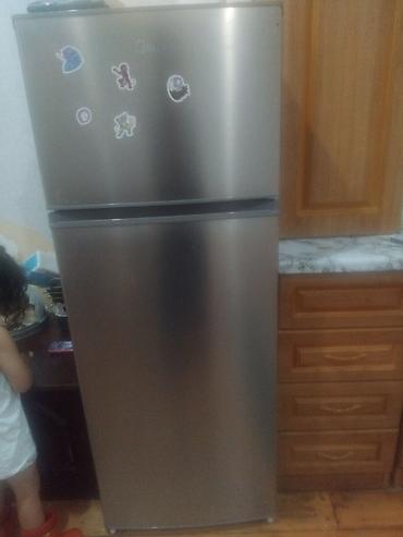 Soyuducular: Midea iki qapılı soyuducu - Rəng: paslanmayan polad (inox) effektli — 1