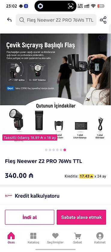 3d printer qiyməti: Neewer Z2 PRO 76Ws TTL flaş - 76 Ws maksimum flaş gücü, dairəvi flaş — 5