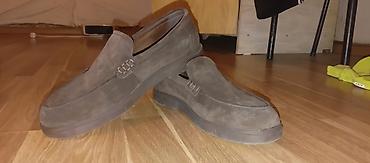 Kişi ayaqqabıları: Kişi loafer ayaqqabısı - Material: süet (zamşa) üstlük - Rəng: tünd — 2