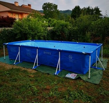 бассейн продаю: Продаю Б/У каркасный бассейн 4.5×2.5 глубина 80 сантиметров. Фото с