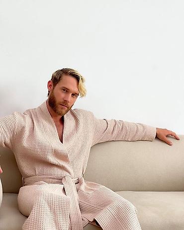 Другая мужская одежда: Вафельные халаты из премиальной вафельной ткани. В разных расцветках — 7