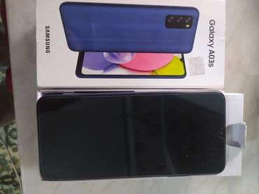 самсунг аз: Samsung Galaxy A03s, 32 ГБ, цвет - Синий, Отпечаток пальца, Две SIM карты