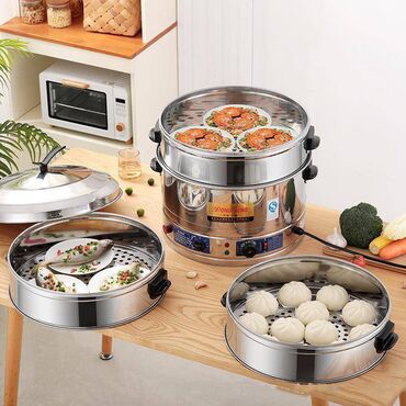 Кастрюли: Мантыварка - пароварка промышленная 4 яруса В наличии: 47см 52 см — 9