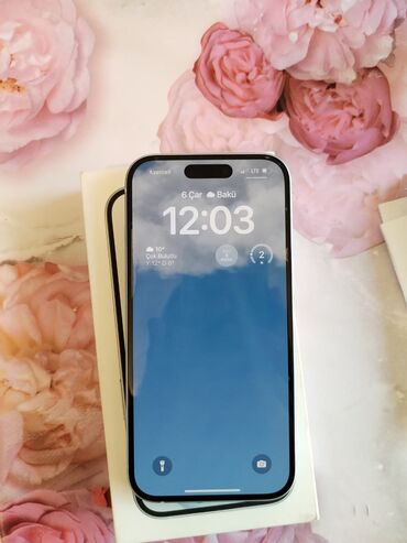 Apple iPhone: IPhone 15, 128 GB, Blue Titanium, Zəmanət, Face ID, Sənədlərlə