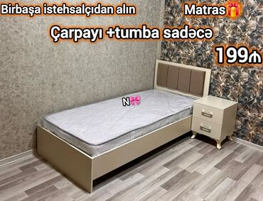 Sifarişlə çarpayılar: Satılır:*Birbaşa istehsalçıdan çarpayı+tumba* Qeyd:Yenidir,sifarişlə