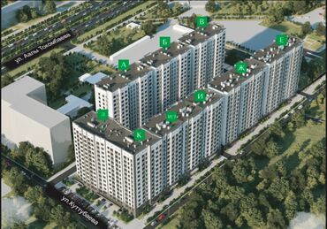 куплю квартиру в кара балта: Строится, Элитка, 3 комнаты, 96 м²