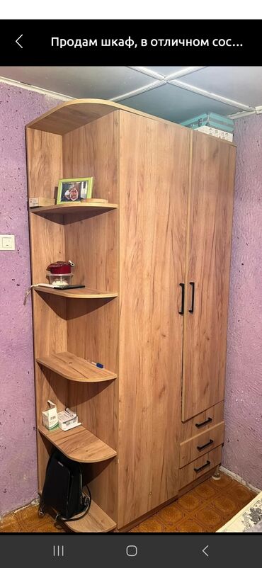 детиский мебел: Шкаф для одежды, Б/у, Прямой, Другой материал