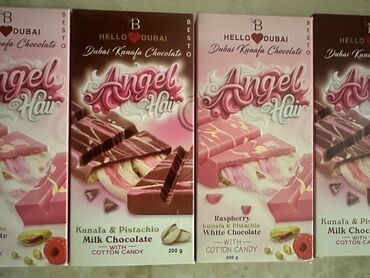 dubai şokolad qiymeti: Ən yeni Dubai şokoladı Angel hair künəfə fıstıq. Çox dadlıdır. Əlavə