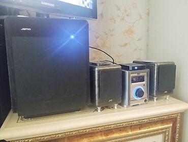dinamik ev: Jamo SUB 250 + JVC mikro musiqi sistemi və akustik dəst Məhsul — 2