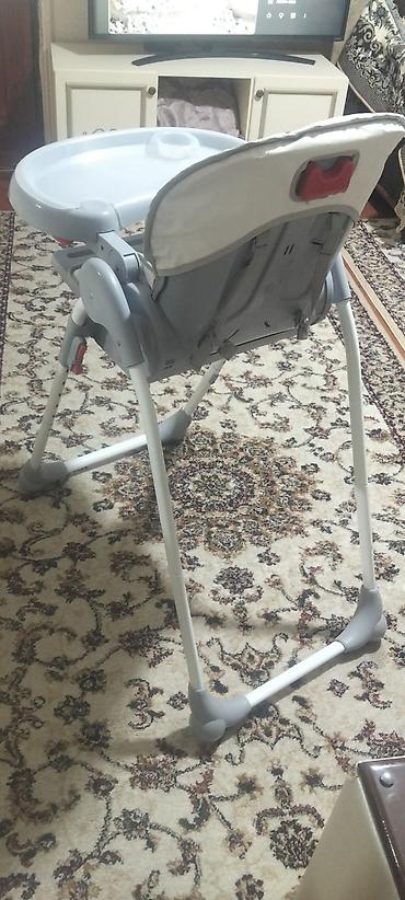 Yemək masaları, oturacaqları: Uşaq yemək stulu – Baby Home - Rəng: boz-ağ - Önündə geniş çıxarılan — 5