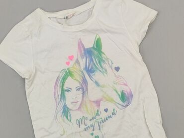 sukienki w kwiaty letnie dlugie: T-shirt, H&M, 12 years, 146-152 cm, condition - Good