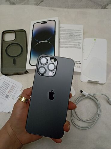 apple 5 black: IPhone 14 Pro Max, 256 ГБ, Черный, Кабель, 99 %