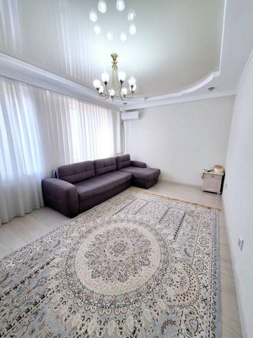 квартира в сити центре: 2 бөлмө, 71 кв. м, Элитка, 6 кабат, Евроремонт