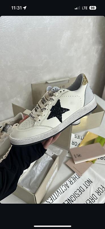 Кроссовки, 37, Golden Goose, Новый, цвет - Белый, Платная доставка
